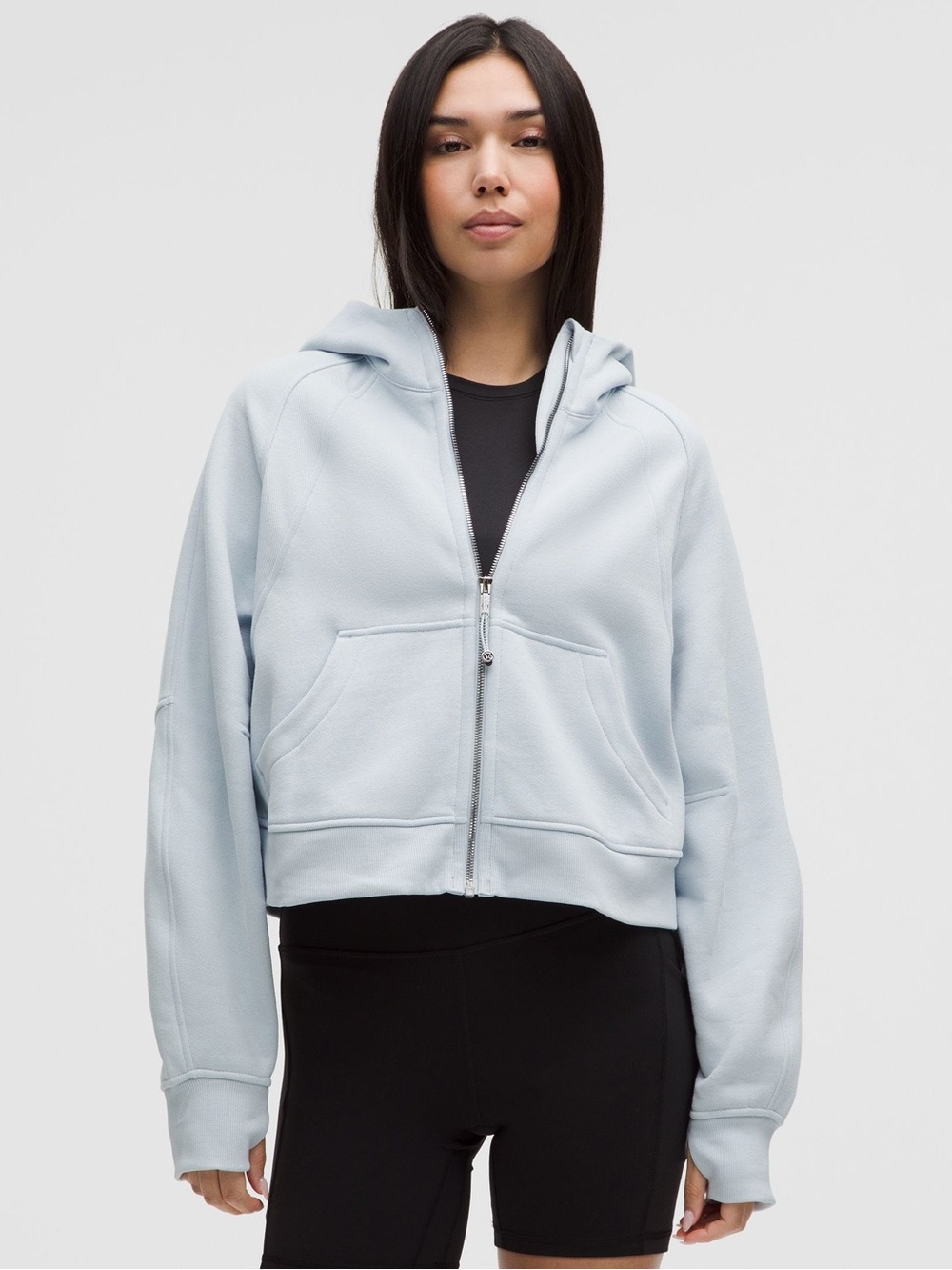 Lululemon Scuba Oversized Full-Zip Hoodie Starch Blue/Mirror Silver, Size XL/XXL